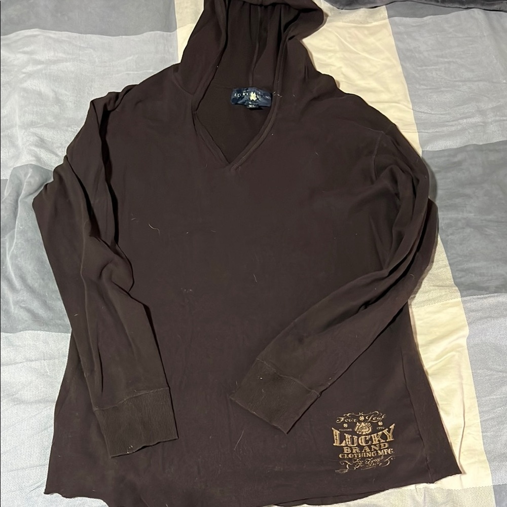 Lucky Brand Brown Hoodie